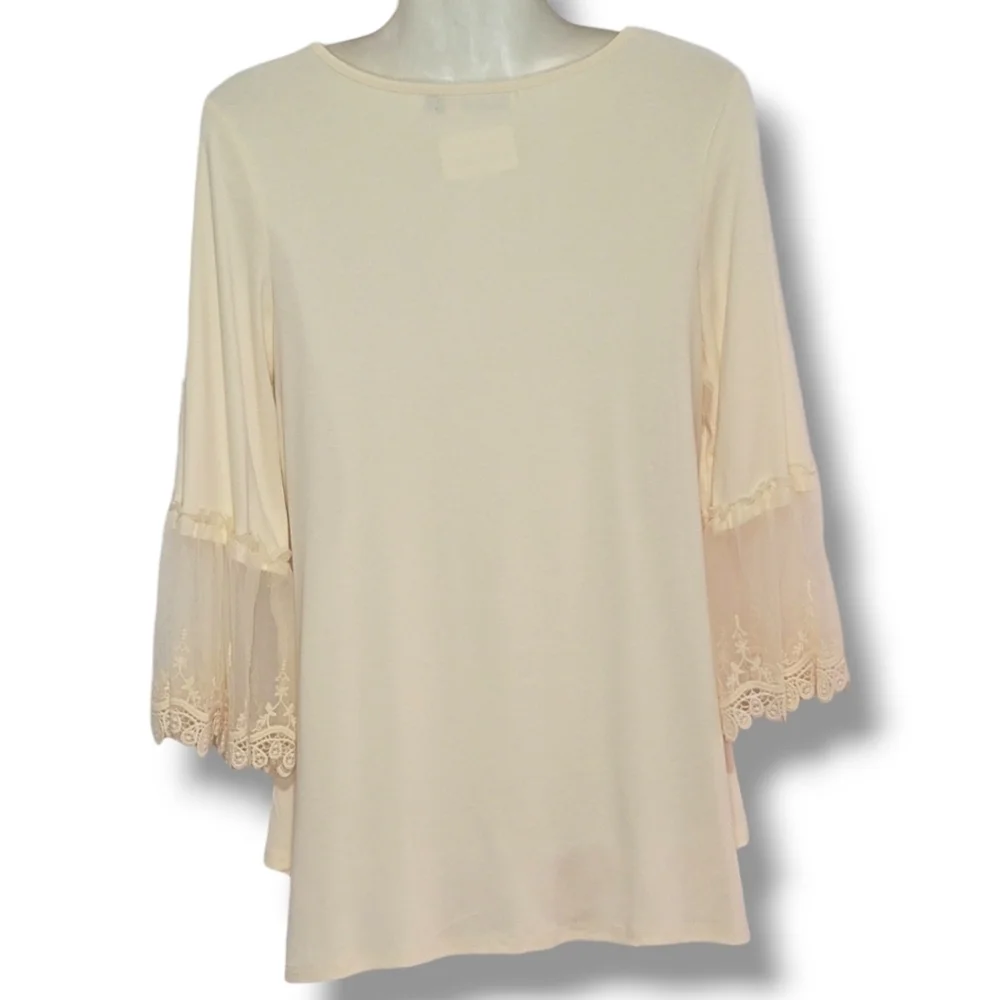 ✨️NWT✨️ ORIGAMI by Vivian - Cream Lace & Crochet - Picture 5 of 15
